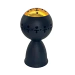 Black Round Incense Burner for Oud & Bakhoor - Image 3