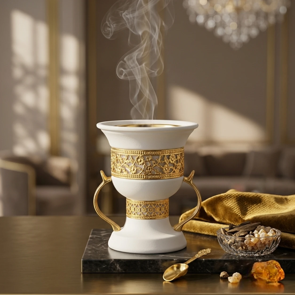 incense-burner-white1 Incense Burner White - Image 1
