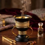 Traditional Black Incense Burner for Oud & Bakhoor